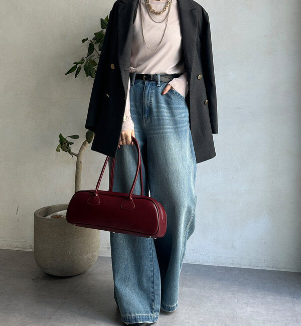  「【柔らかい着心地】袖シアーリブTEE」|Tシャツ・カットソー|