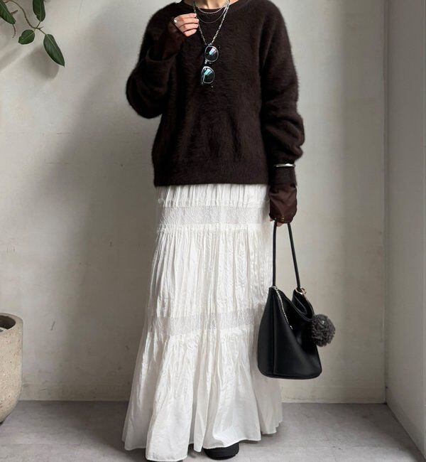  「【柔らかい着心地】袖シアーリブTEE」|Tシャツ・カットソー|