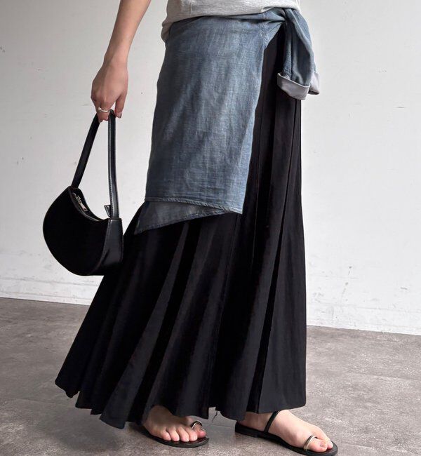  「パネルプリーツスカート」|スカート|