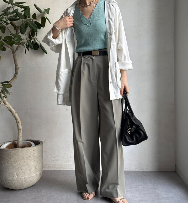  「前後2WAYラメニットタンク」|ニット・セーター|