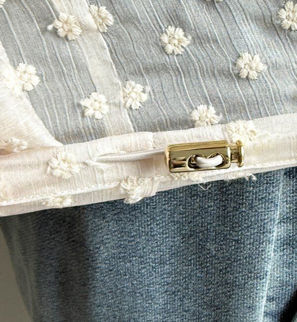  「フラワー刺繍フリルブラウス」|シャツ・ブラウス|