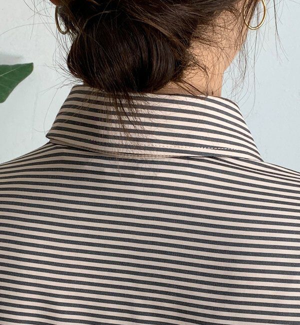  「ストライプポンチョブラウス」|シャツ・ブラウス|