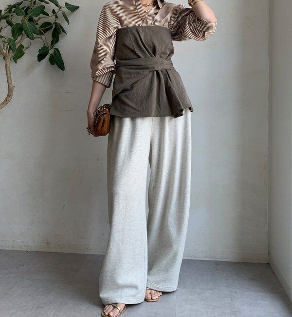  「ストライプポンチョブラウス」|シャツ・ブラウス|