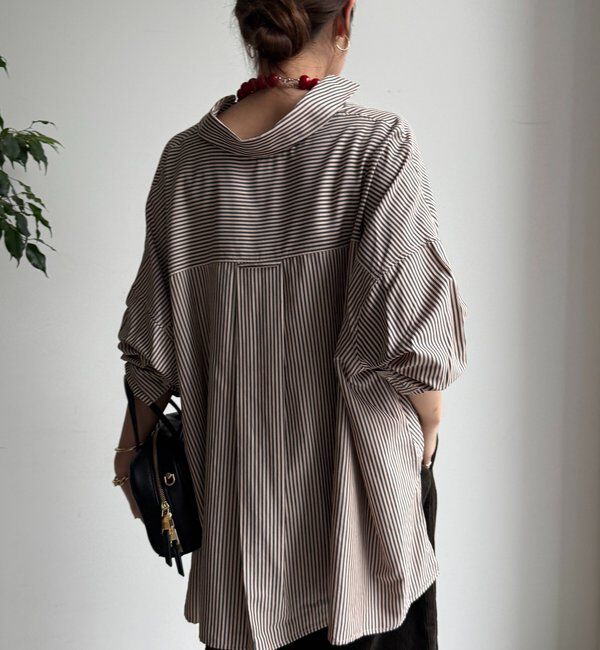  「ストライプポンチョブラウス」|シャツ・ブラウス|