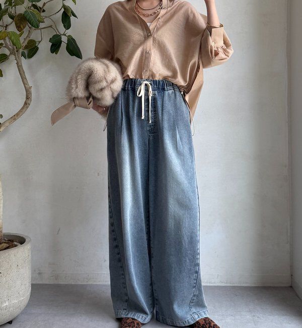  「襟付シアースピンドルブラウス」|シャツ・ブラウス|