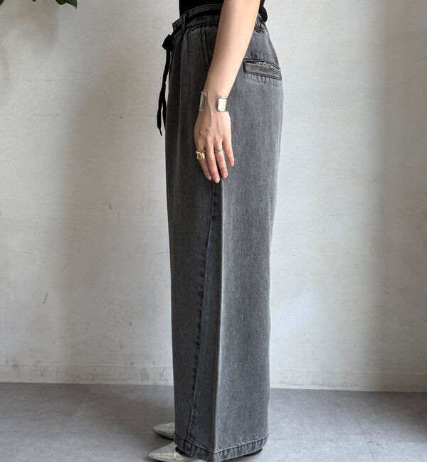  「リヨセルデニムワイドパンツ」|デニム|
