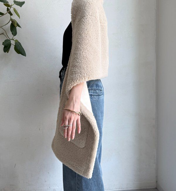  「ボアリバーシブルストール」|マフラー|