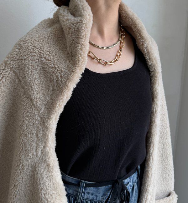  「ボアリバーシブルストール」|マフラー|