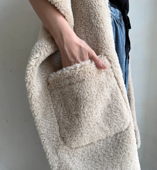  「ボアリバーシブルストール」|マフラー|