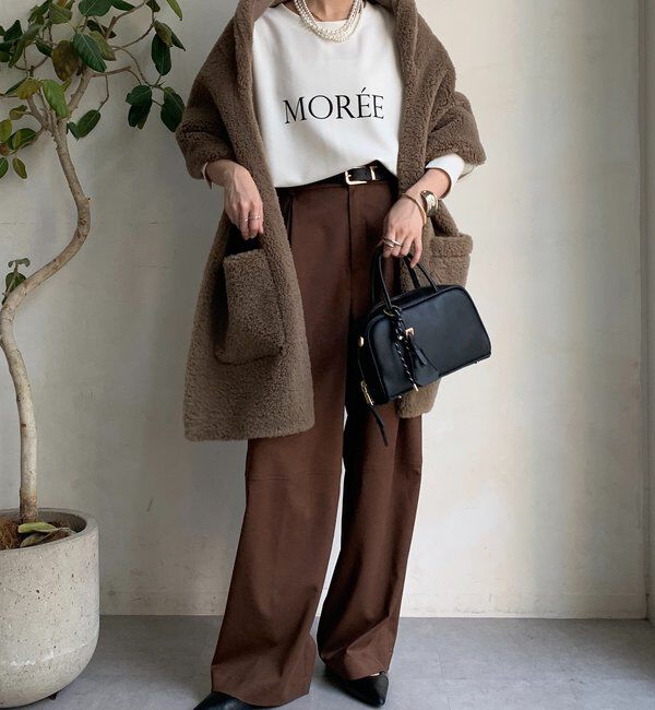  「ボアリバーシブルストール」|マフラー|