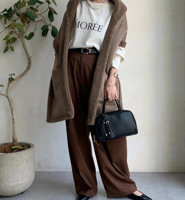  「ボアリバーシブルストール」|マフラー|