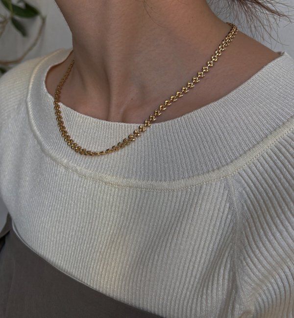  「【SAKURA企画】アレルギー対応クラシッククラブチェーンネックレス」|ネックレス|ゴールド