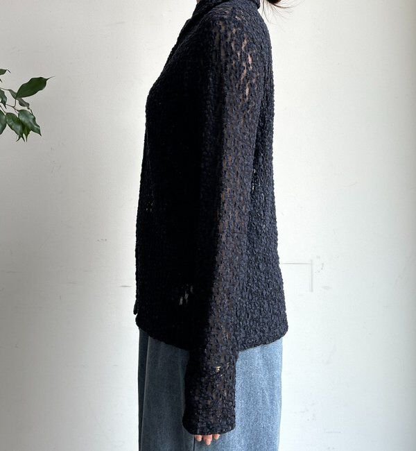  「ラメシアーレースシャツ」|シャツ・ブラウス|