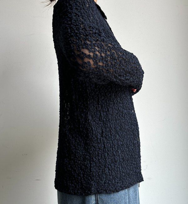  「ラメシアーレースシャツ」|シャツ・ブラウス|