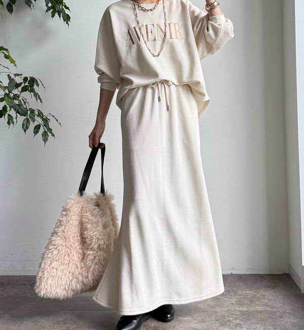  「セットアップラグランロゴ刺繍プルオーバー」|Tシャツ・カットソー|