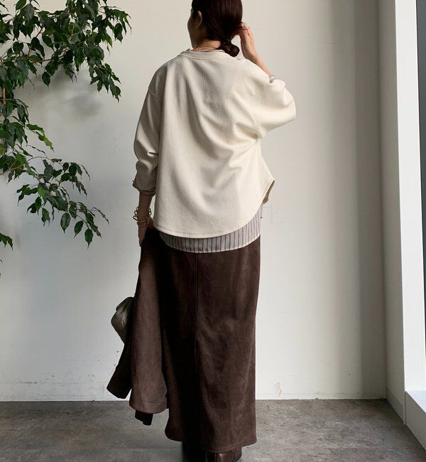  「セットアップラグランロゴ刺繍プルオーバー」|Tシャツ・カットソー|