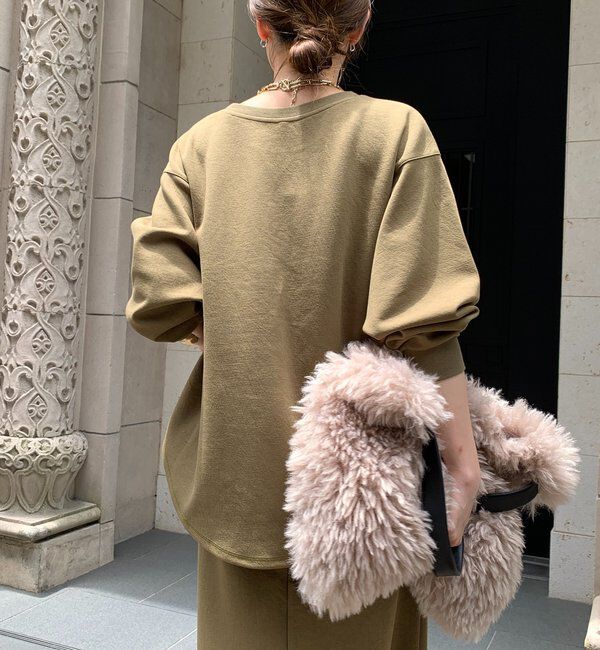  「セットアップラグランロゴ刺繍プルオーバー」|Tシャツ・カットソー|