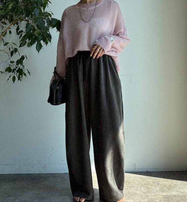  「ヘリンボーンコーデュロイイージーパンツ」|チノ|