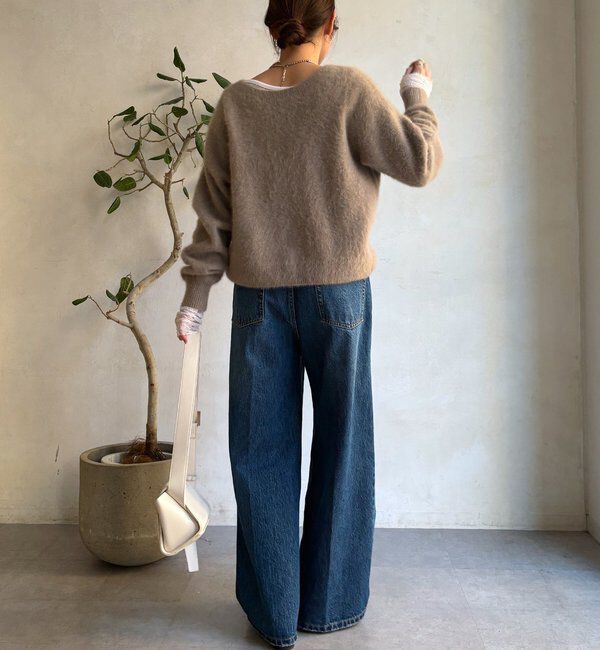  「ファーカシミヤカーディガン」|カーディガン|