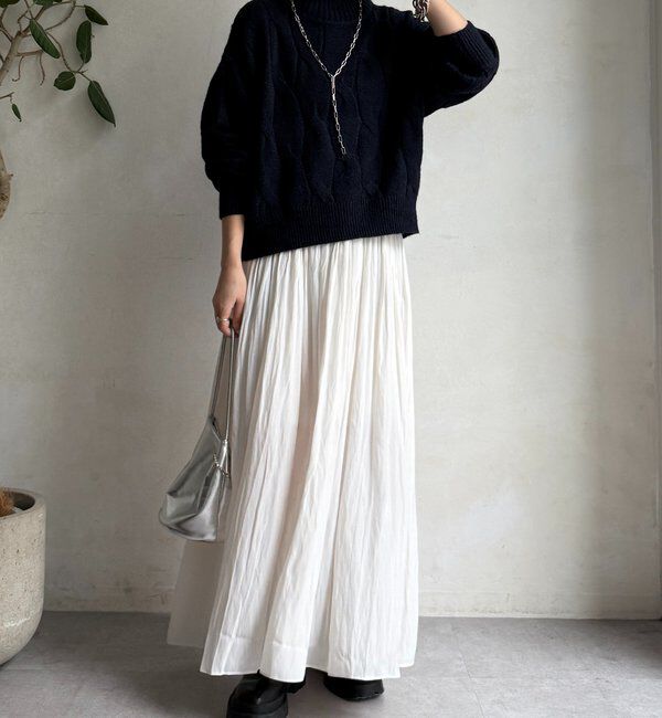  「ウエストリブギャザースカート」|スカート|