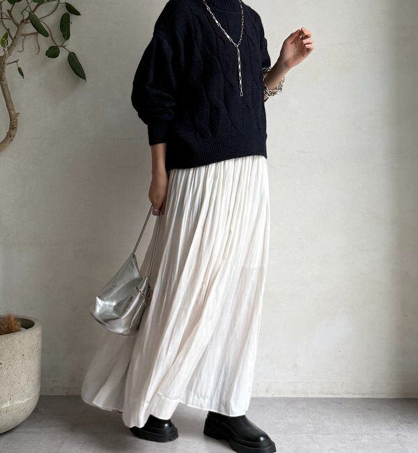  「ウエストリブギャザースカート」|スカート|