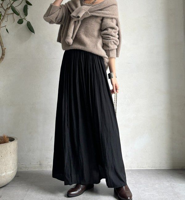  「ウエストリブギャザースカート」|スカート|