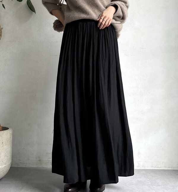  「ウエストリブギャザースカート」|スカート|