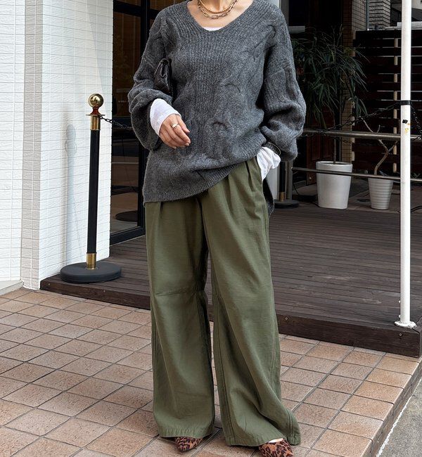  「ボリュームケーブルプルオーバー」|ニット・セーター|