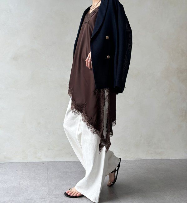  「アシメレースキャミ」|シャツ・ブラウス|