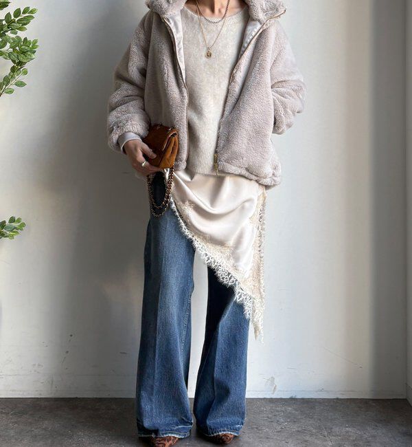  「【WEB限定】フェイクミンクスタンドファーブルゾン」|その他|