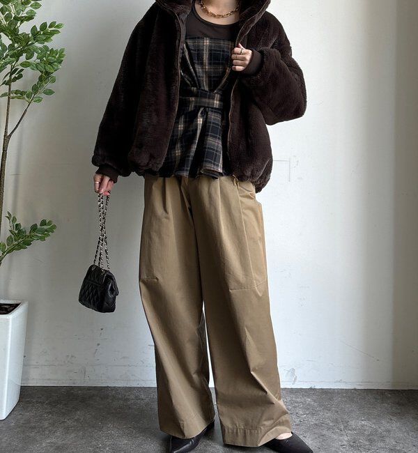  「【WEB限定】フェイクミンクスタンドファーブルゾン」|その他|