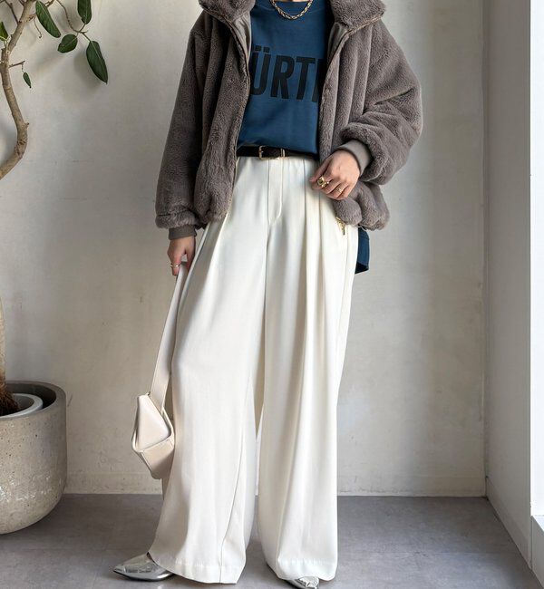  「【WEB限定】フェイクミンクスタンドファーブルゾン」|その他|