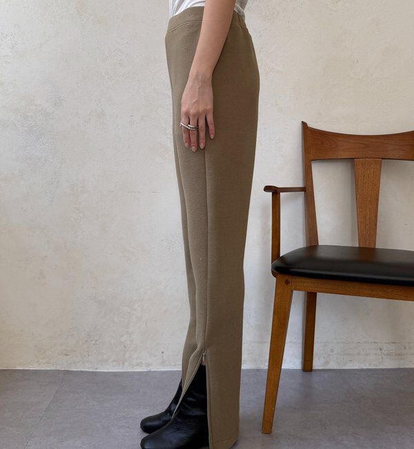  「サイドファスナーレギンスパンツ」|チノ|