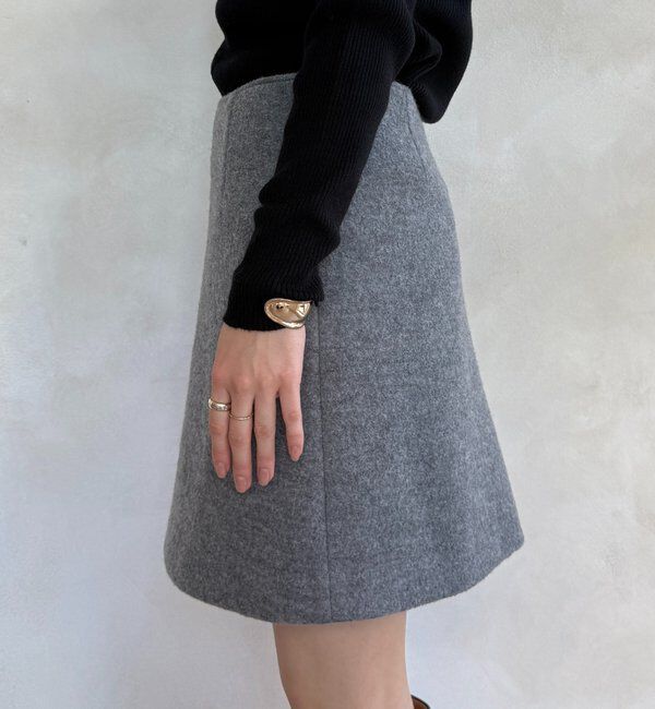  「ブークレーウールミニスカート」|スカート|