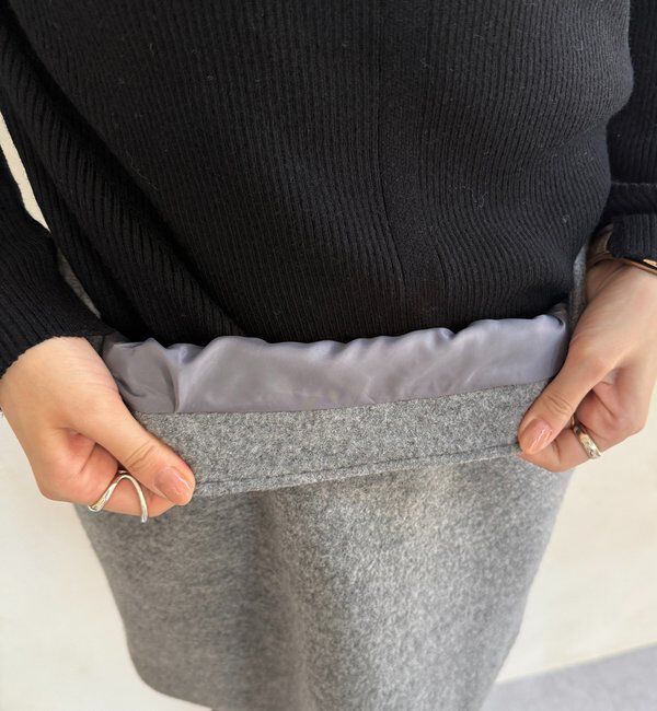  「ブークレーウールミニスカート」|スカート|