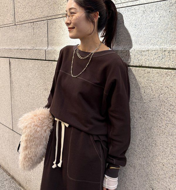  「【インフルエンサーOKOCHI企画】裏毛ナンバリングプルオーバー」|Tシャツ・カットソー|ブラウン