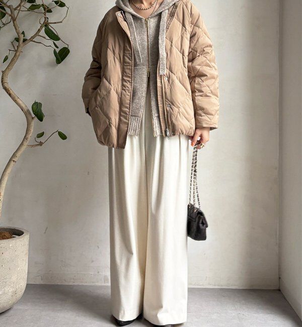  「ストレッチタフタ袖リブショートダウン」|その他|