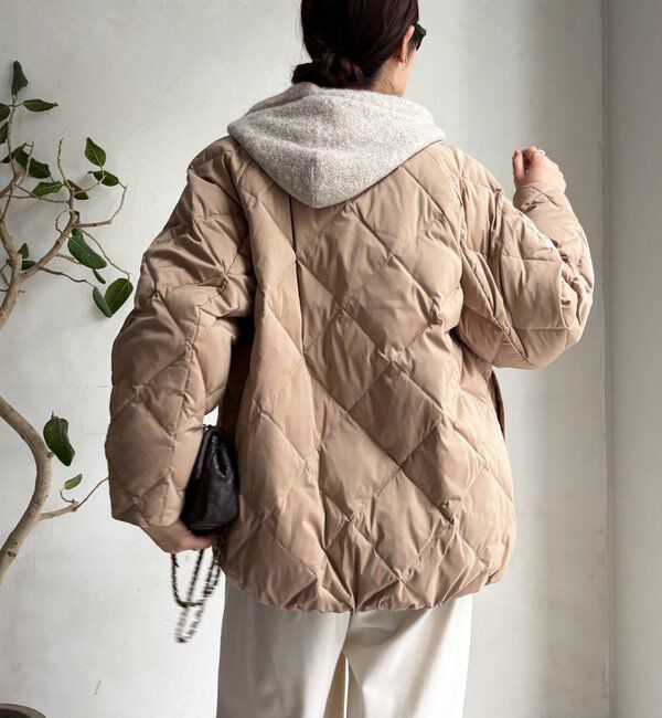  「ストレッチタフタ袖リブショートダウン」|その他|