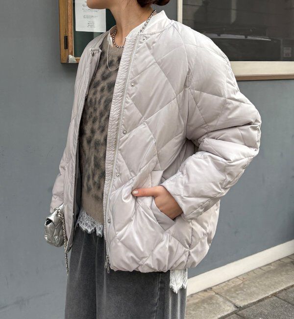  「ストレッチタフタ袖リブショートダウン」|その他|