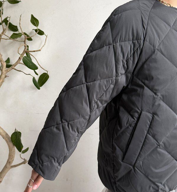  「ストレッチタフタ袖リブショートダウン」|その他|