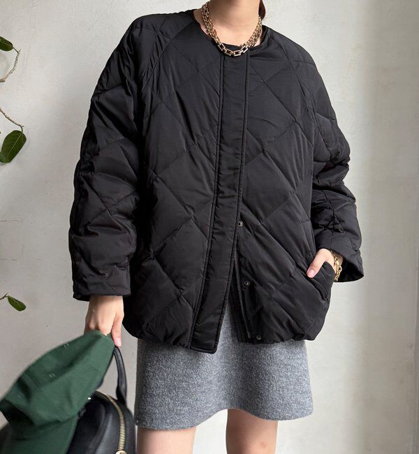  「ストレッチタフタ袖リブショートダウン」|その他|