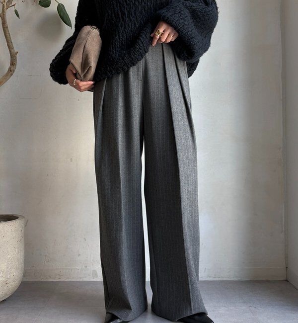  「ソフト起毛ストレッチパンツ」|チノ|