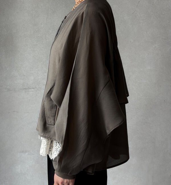  「【WEB限定】バックギャザーフリルブルゾン」|ブルゾン・スタジャン|