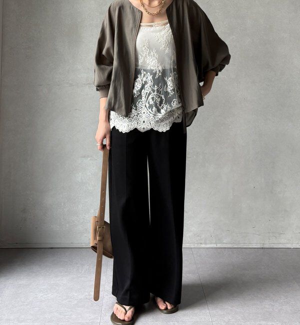  「【WEB限定】バックギャザーフリルブルゾン」|ブルゾン・スタジャン|