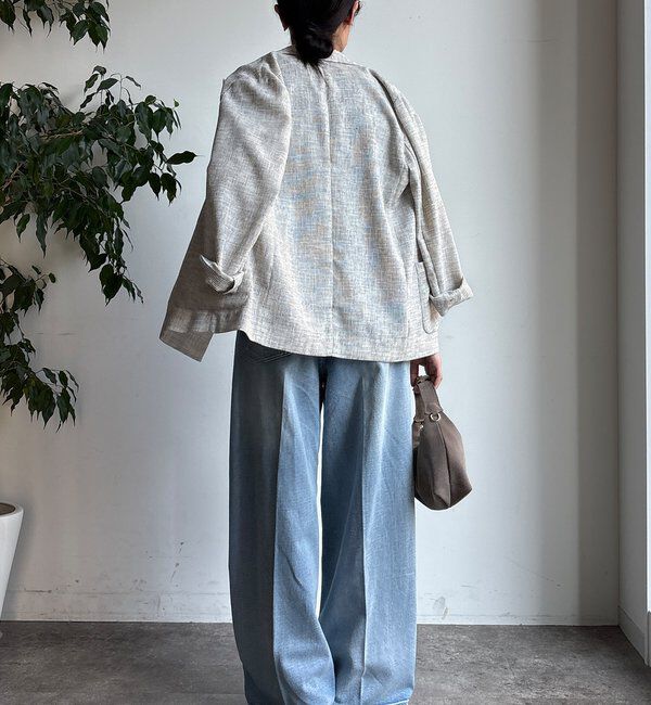  「ダメージワイドデニム」|デニム|