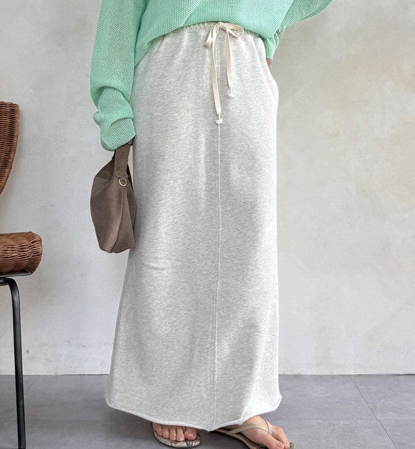  「裏毛ロングスカート」|スカート|