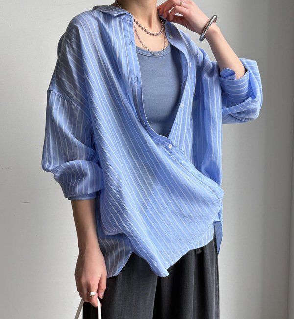  「マルチWAYストライプシャツ」|シャツ・ブラウス|