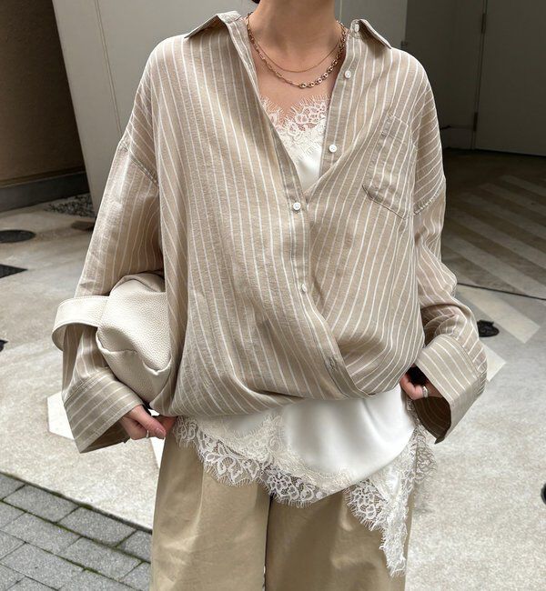  「マルチWAYストライプシャツ」|シャツ・ブラウス|