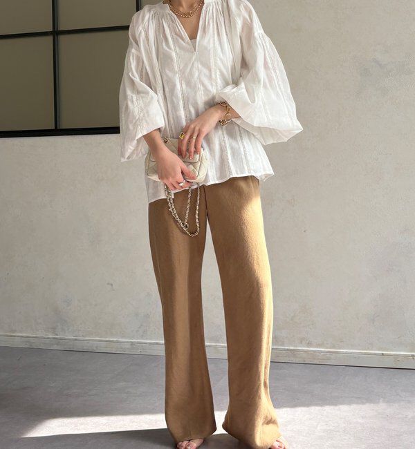  「インドレーススキッパーブラウス」|シャツ・ブラウス|