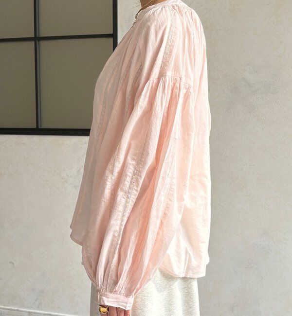  「インドレーススキッパーブラウス」|シャツ・ブラウス|